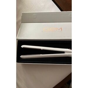 GEM 3X Moisture Protection 1-Inch Digital Flat Iron Pearl White New